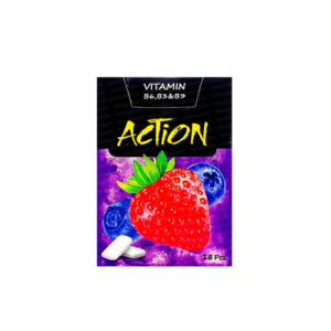 آدامس اکشن با طعم توت فرنگی