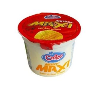 بستنی لیوانی وانیل زعفران میهن