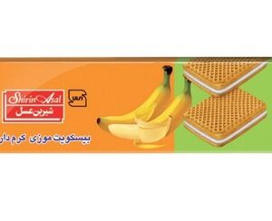 بیسکوییت کرمدار موزی شیرین عسل