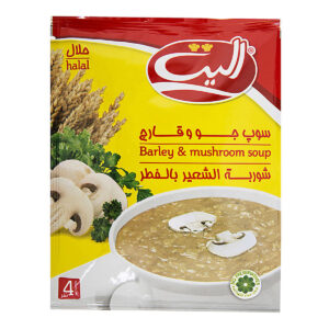سوپ جو و قارچ  الیت