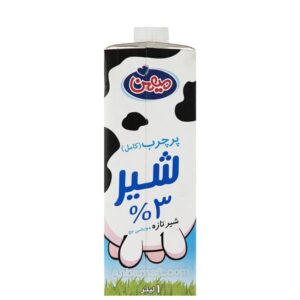 شیر پاکتی پر چرب1لیتری میهن