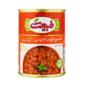 کنسرو لوبیا چیتی با قارچ طبیعت
