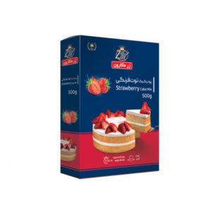 پودر کیک توت فرنگی زر ماکارون